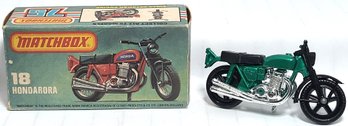 1978 Matchbox # 18 Hondarama Green With Original Box