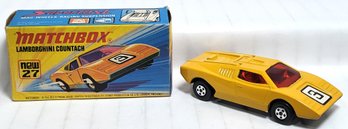 1973 Matchbox #27 Lamborghini Countach With Original Box
