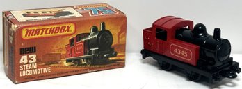 1978 Matchbox # 43 Steam Locomotive Train With Original Box