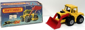1976 Matchbox # 29 Tractor Shovel With Original Box