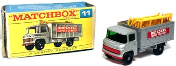 1969 Matchbox #11 Scaffolding Truck With Original Box & Scaffolding