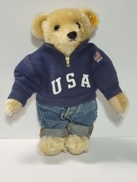 Vintage Polo Ralph Lauren Steiff Bear-The Varsity Bear -1993-Number 60 Of 3500