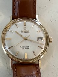 1960s Omega Seamaster De Ville 14kt Gold Watch
