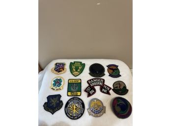 Lot Of 12 Military Patches