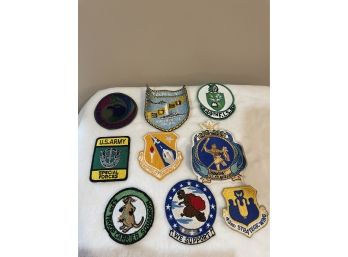 Lot Of 9 Military Patches