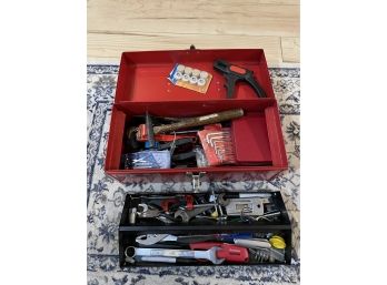 Metal Toolbox Full Of Tools