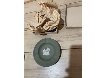 Small Green Wedgewood Plate In Box