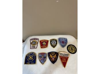 Lot Of 9 Fire Department Patches