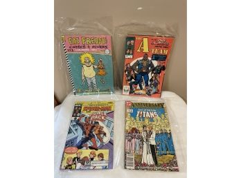4 Assorted Comic Books- Spider-Man- Fat Freddy- A-team