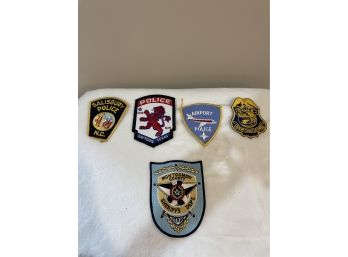 Lot Of 5 Police Department Patches