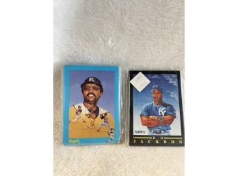 2 Packs Of Sealed MLB Baseball Cards- Bo Jackson-Reggie Etc