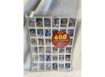 Over 600 MLB Baseball Stickers Sealed