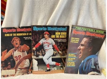 Lot Of 9 Assorted Sports Illustrated Magazines 1970-1990s