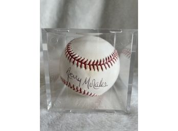 Jerry Morales Autographed Baseball In Case