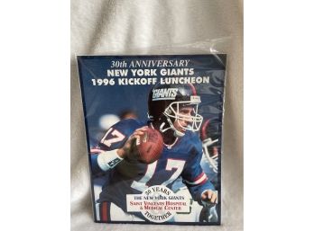 New York Giants Dan Reeves Autographed 1996 Kickoff Luncheon Program