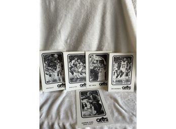 Cleveland Cavs Oversized Cards Lot Of 5 The Ron Anderson Card Is Autographed