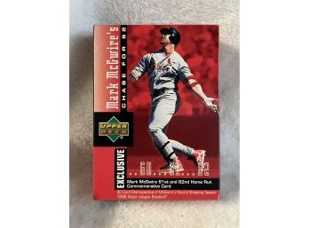 Mark McGwire 61st And 62nd Home Run Commemorative Card Set