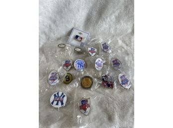 Lot Of 16 New York Yankees Pins