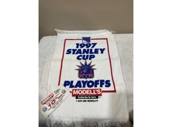 New York Rangers 1997 Stanley Cup Playoffs Modells Promo Towel New W/tags