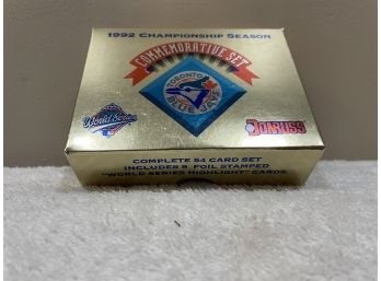 DonRuss 1992 MLB World Series Toronto Blue Jays Championship Commemorative 54 Card Set