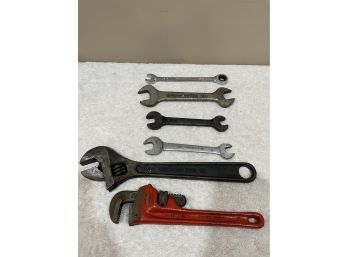 Lot Of 6 Vintage And Modern Wrenches