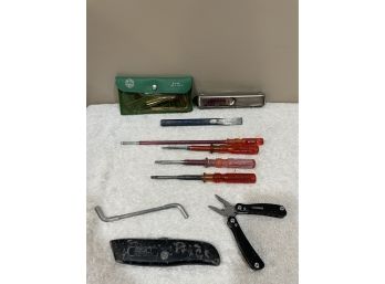 Lot Of 10 Assorted Tools- Machine Shop Tools, General Etc