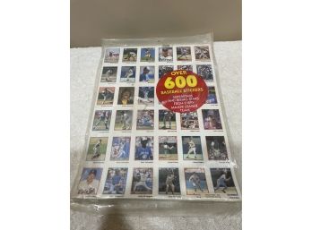 Over 600 MLB Baseball Stickers- Sealed