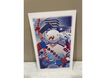 New York Rangers Hockey Club Christmas Card