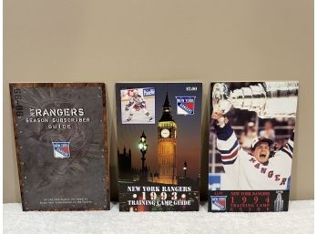 3 NHL New York Rangers Assorted Guides
