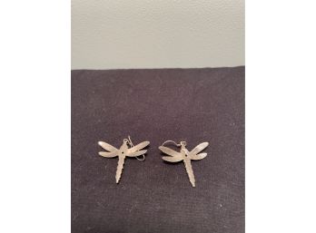 Sterling Silver Dragonfly Earrings