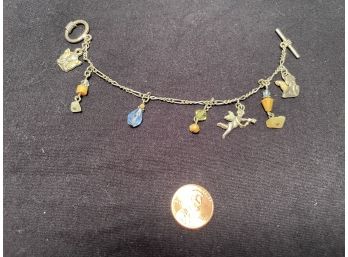 Metal Bracelet With Religious Charms