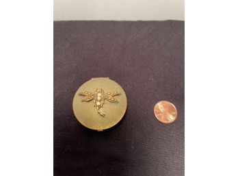 Gold Tone Dragonfly Compact