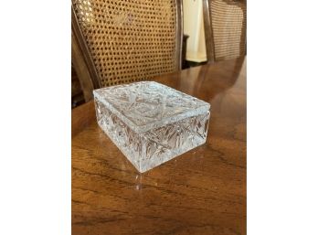 Cut Glass Trinket Box