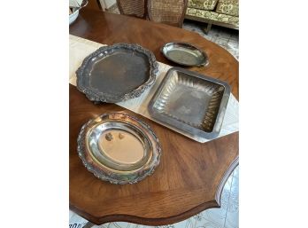 Four Piece Silver Plated Lot