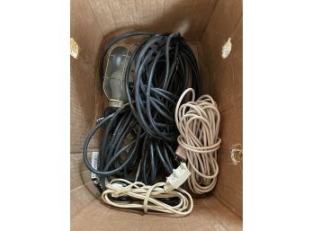 Box Lot Of Extension Cords