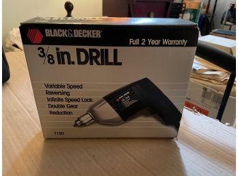 Black & Decker 3-3/8' Drill - In Nox