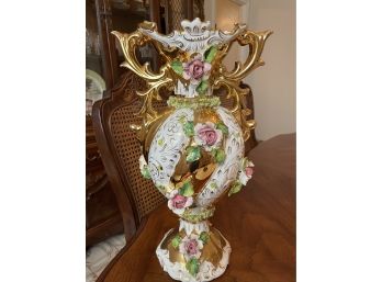Handpainted Made In Italy Vase- As-is- Minor Chips