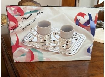 Silver-plated Demitasse Set (In Box)