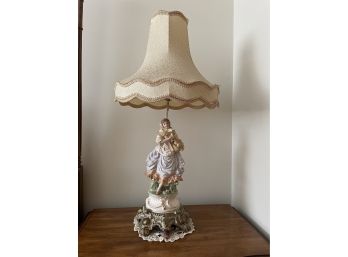 2 Matching Vintage Italian Style Figural Lamps