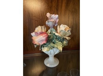 Porcelain Flower Bouquet- Made In Italy