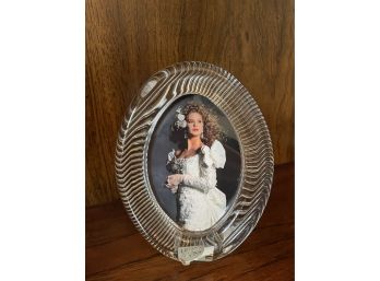 Mikasa Cut Glass Oval Picture Frame