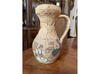 Handpainted Pottery Pitcher