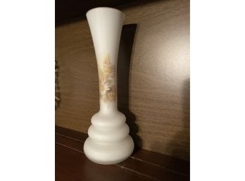 Floral Hand Blown Glass Vase