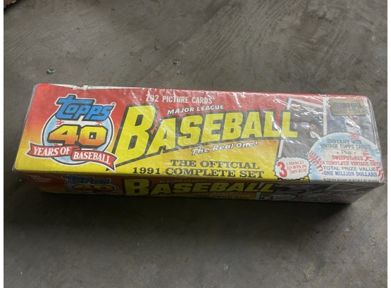 Factory Sealed Topps 40 Years Of Baseball 1991 Complete Set