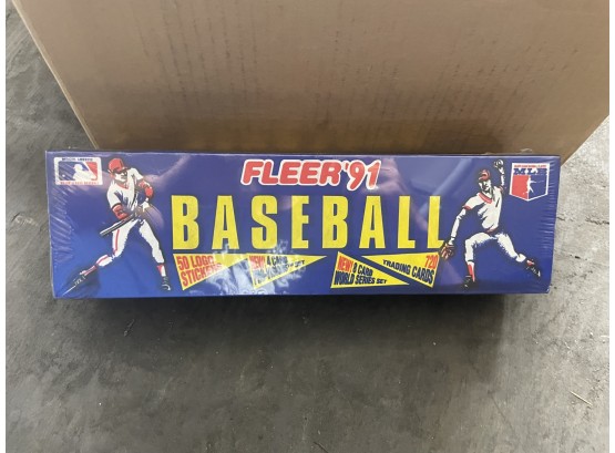 Factory Sealed Fleer 1991 Baseball Cards & Logo Stickers