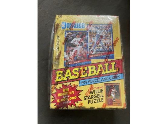 Factory Sealed Donruss Baseball 1991 Puzzle & Cards