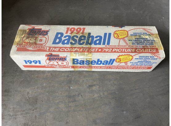 Factory Sealed Topps 1991 Baseball Complete Set