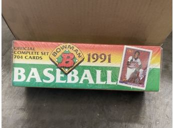 1991 Bowman Baseball Official Complete Set Topps 704 Cards Factory Sealed