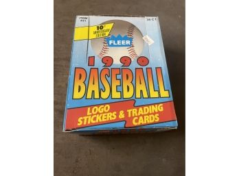 Fleer 1990 Baseball Box- Sealed Packs