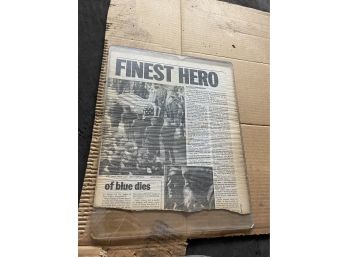 Vintage HERO Newspaper Cutout